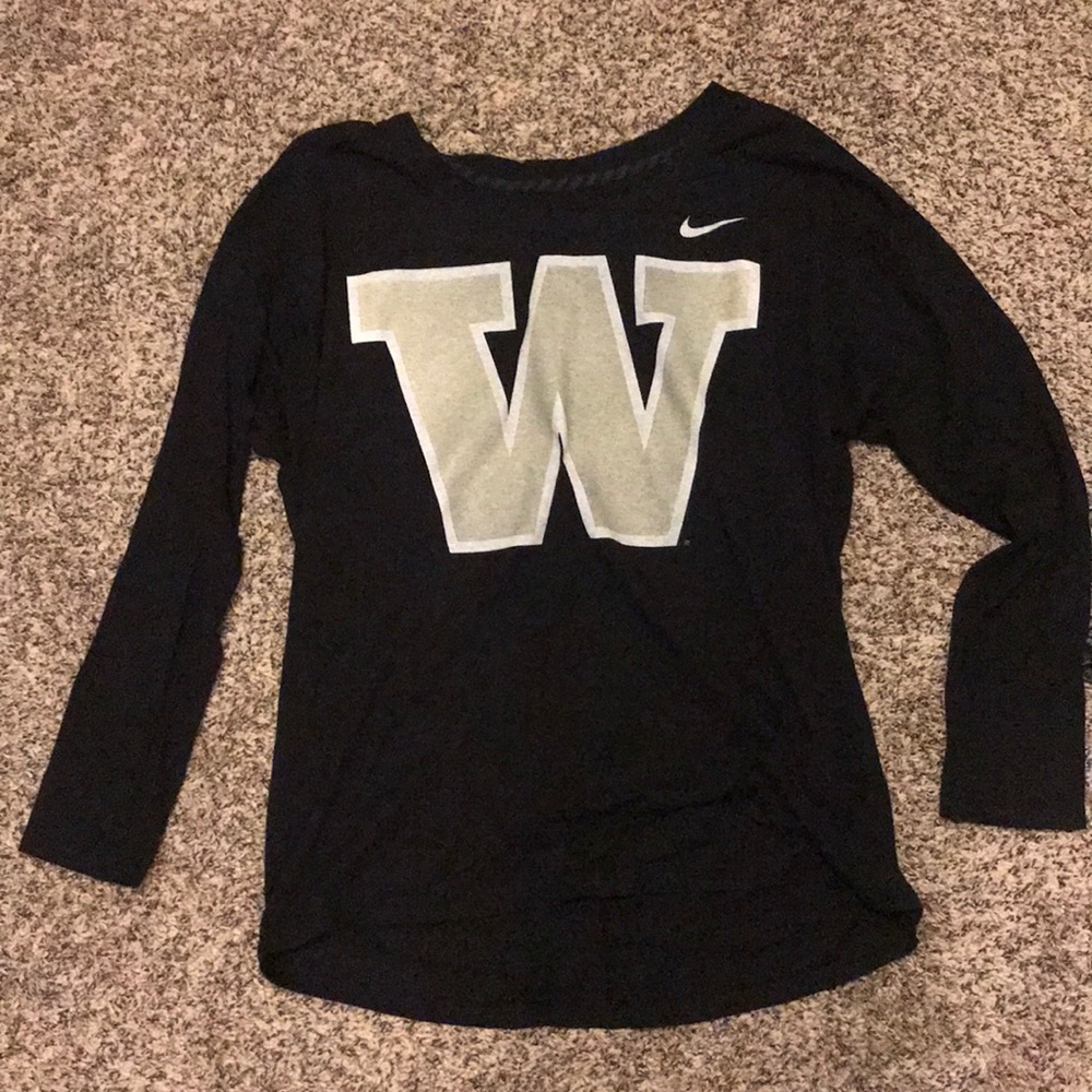 Nike UW logo shirt long sleeves